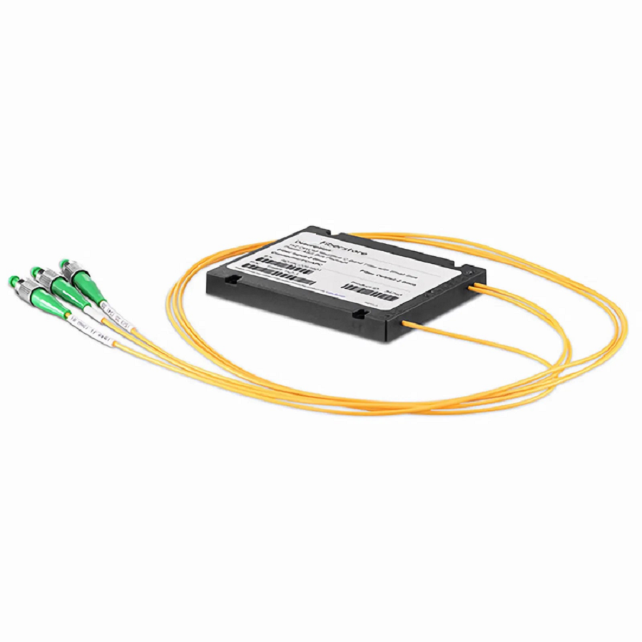 SFPS FSBR-1x2, Customized 1 x 2 Single Fiber DWDM Splitter Red/Blue C-band Filter