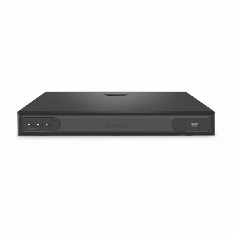 SFPS NVR102-16C-16P, 16-Channel 16 PoE 1U 4K  H.265+ Decoding Format, Up to 2x10TB Hard Drive (Not Included), Live View/Playback Network Video Recorder