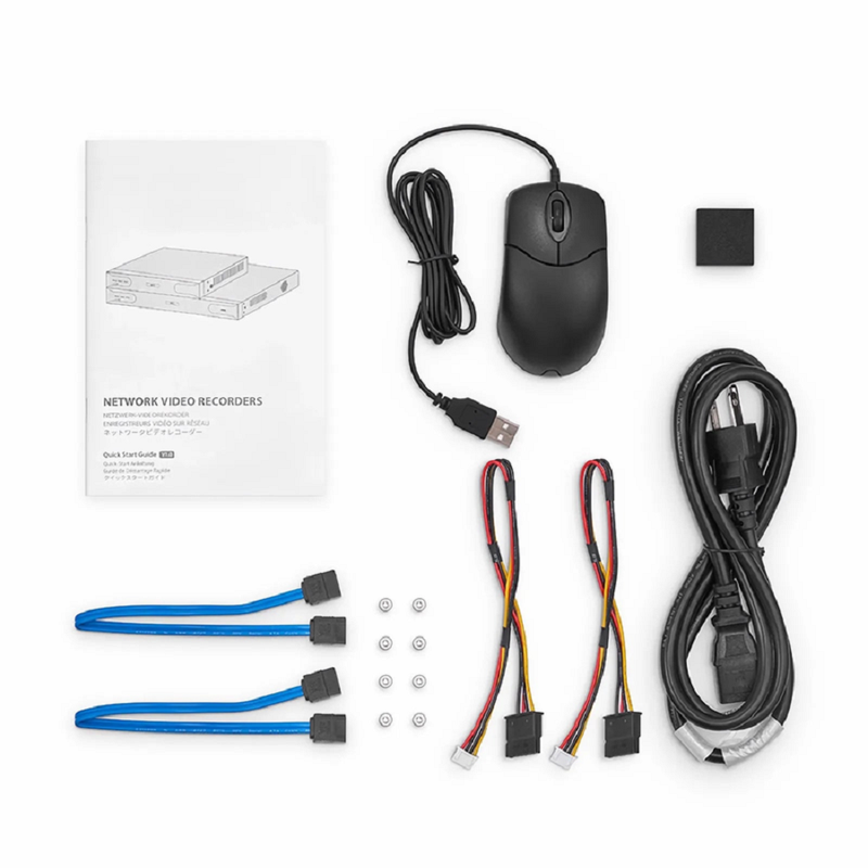 SFPS NVR102-8C-8P, 8-Channel 8-Port PoE Network Video Recorder, Record 8CH 4K@30fps, Live View/Playback 2CH 4K@30fps, Supports up to 2x10TB Hard Drive (Not Included)