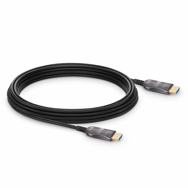SFPS 131ft (40m) 4K 60Hz PVC High Speed HDMIA® Fiber Active Optical Cable (AOC) with Ethernet In Wall CL3 Rated