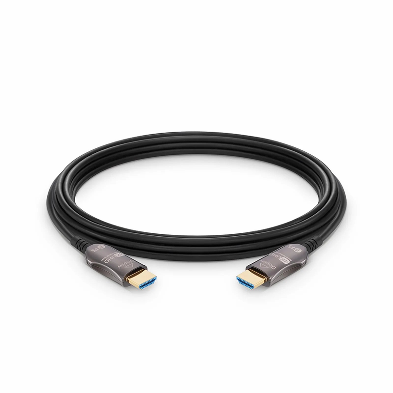 SFPS 50ft (15m) 4K 60Hz PVC High Speed HDMIA® Fiber Active Optical Cable (AOC) with Ethernet In Wall CL3 Rated