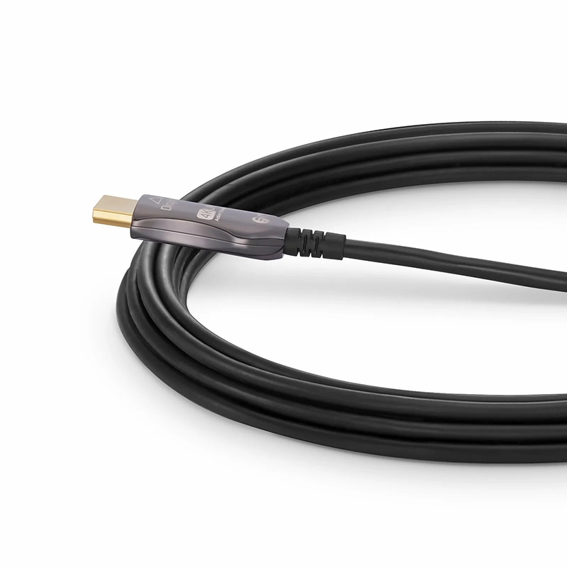 SFPS 50ft (15m) 4K 60Hz PVC High Speed HDMIA® Fiber Active Optical Cable (AOC) with Ethernet In Wall CL3 Rated