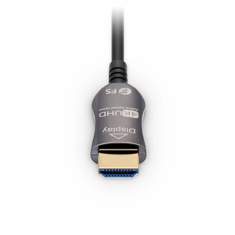 SFPS 50ft (15m) 4K 60Hz PVC High Speed HDMIA® Fiber Active Optical Cable (AOC) with Ethernet In Wall CL3 Rated