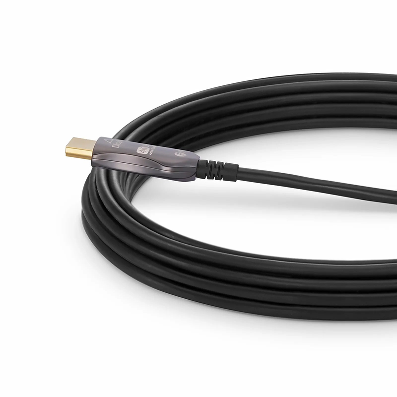 SFPS 65ft (19.8m) 4K 60Hz PVC High Speed HDMIA® Fiber Active Optical Cable (AOC) with Ethernet In Wall CL3 Rated