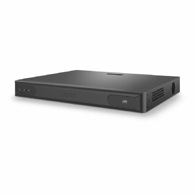 SFPS NVR102-16C-16P, 16-Channel 16 PoE 1U 4K  H.265+ Decoding Format, Up to 2x10TB Hard Drive (Not Included), Live View/Playback Network Video Recorder