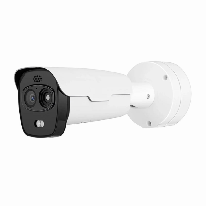 SFPS IPC701-4M-B, Super HD 4MP Thermal & Optical Dual-spectrum Bullet Network Camera with Build-in Mic, Smoke Detection, PoE Network Camera with Fixed 4.0mm Lens