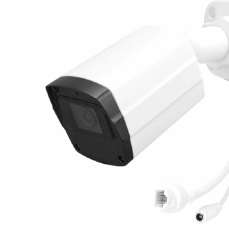 SFPS IPC301-5M-B Bullet Camera, with 2.8mm Fixed Lens, 5MP Resolution, Built-in Mic, 131ft Night Vision, Smart Intrusion Prevention IP67 PoE Network Camera
