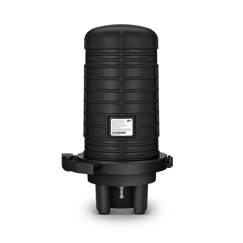 SFPS 72 Fibers 1In-4Out Dome Fiber Optic Splice Closure, Mechanical Seal and Heat Shrink Seal, with 1 Pre-installed Splice Tray