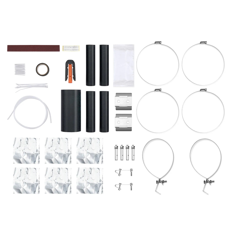 SFPS 72 Fibers 1In-4Out Dome Fiber Optic Splice Closure, Mechanical Seal and Heat Shrink Seal, with 1 Pre-installed Splice Tray