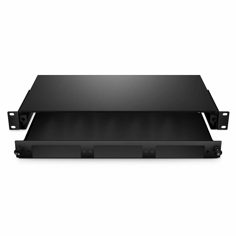 SFPS 1U Slide-Out Rack Mount LGX Fiber Enclosure Unloaded, Holds up to 3 LGX Cassette PLC Splitter