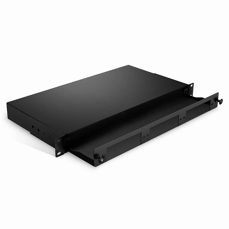 SFPS 1U Slide-Out Rack Mount LGX Fiber Enclosure Unloaded, Holds up to 3 LGX Cassette PLC Splitter