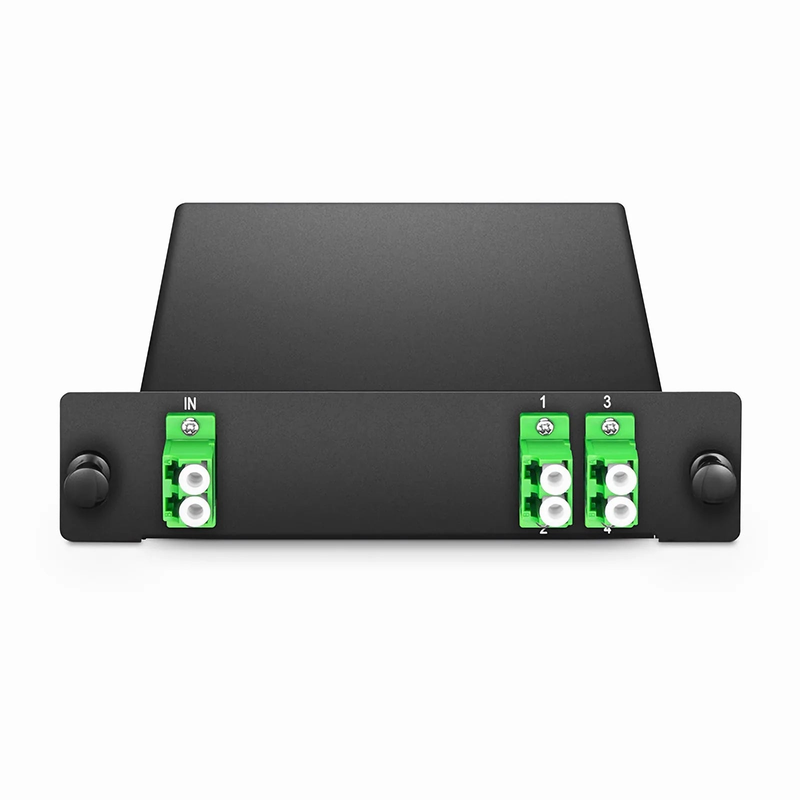 SFPS 1 x 4 PLC Fiber Splitter, Standard LGX Cassette, LC/APC, Singlemode