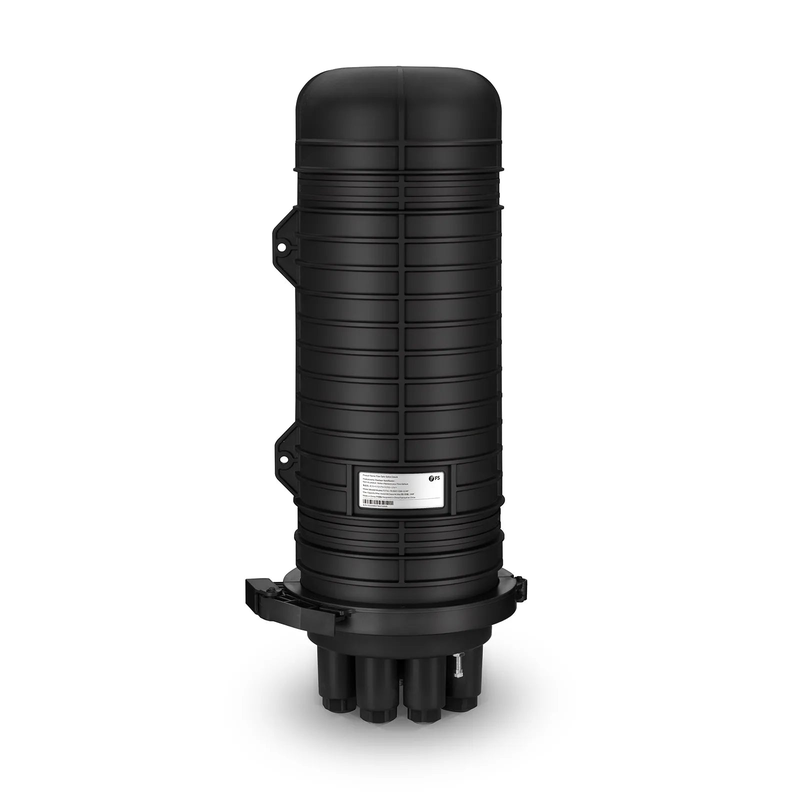 SFPS 288 Fibers 1In-6Out Dome Fiber Optic Splice Closure, Mechanical Seal, with 1 Pre-installed Fusion Splice Tray