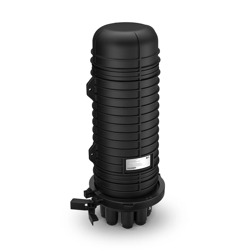 SFPS 288 Fibers 1In-6Out Dome Fiber Optic Splice Closure, Mechanical Seal, with 1 Pre-installed Fusion Splice Tray