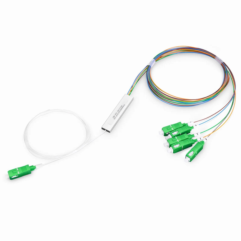 SFPS 1 x 5 Asymmetrical PLC Fiber Splitter, Mini Module, 75/25, 900m, SC/APC, Singlemode