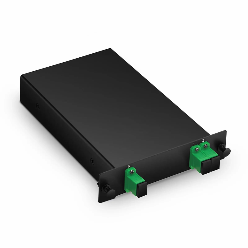 SFPS 1 x 2 PLC Fiber Splitter, Standard LGX Cassette, SC/APC, Singlemode