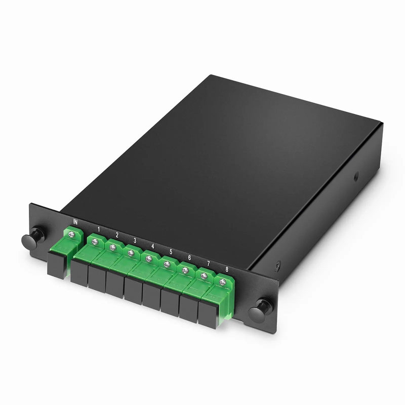SFPS 1 x 8 PLC Fiber Splitter, Standard LGX Cassette, SC/APC, Singlemode