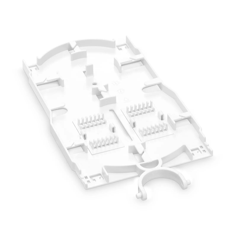 SFPS 24 Fibers Fusion Splice Tray for Heat-Shrink Fusion Splices, 0.39" x 4.72" x 8.98", Suitable for FS-S008-1O4R-6-24F, FS-S008R-1O6R-10-24F