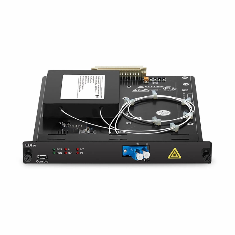 SFPS FMT17BA-51EDFA, 17dB Gain Extended C-band DWDM EDFA Booster Amplifier for FMT Managed Chassis, 20dBm Output