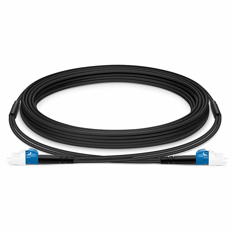 SFPS 5m (16ft) Industrial Armored Fiber Patch Cable, LC UPC to LC UPC, Duplex, 2 Fibers, Single Mode (OS2), TPU