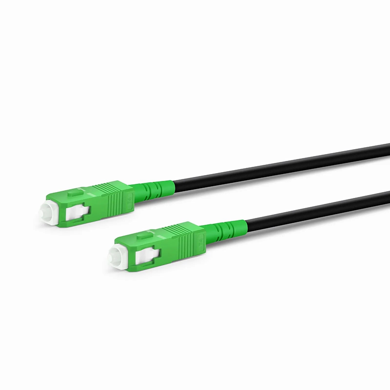 SFPS 5m (16ft) Industrial Armored Fiber Patch Cable, SC APC to SC APC, Simplex, 1 Fiber, Single Mode (OS2), TPU