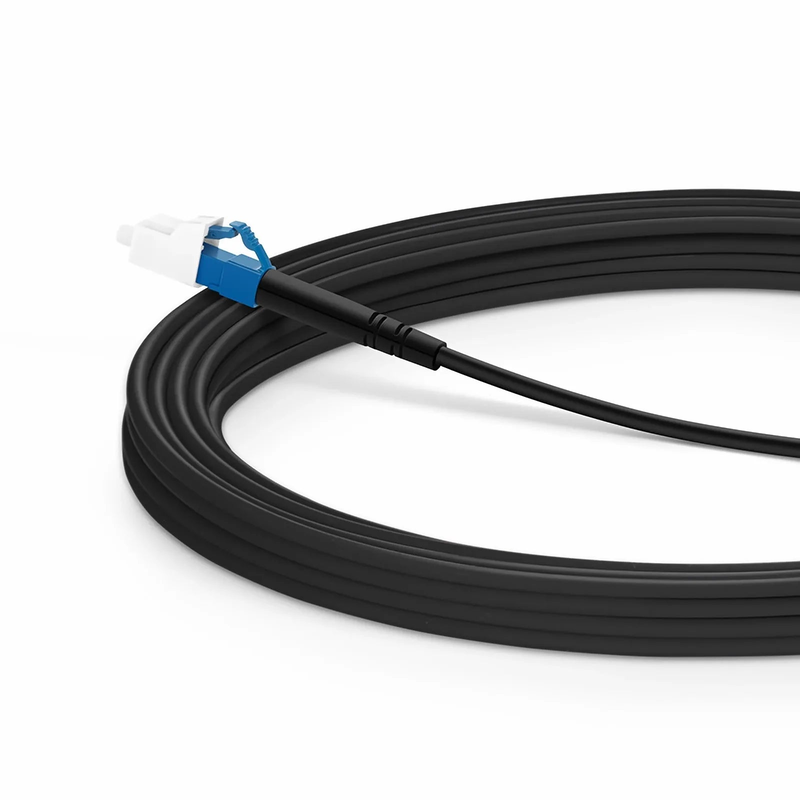 SFPS 5m (16ft) Industrial Armored Fiber Patch Cable, LC UPC to LC UPC, Simplex, 1 Fiber, Single Mode (OS2), TPU