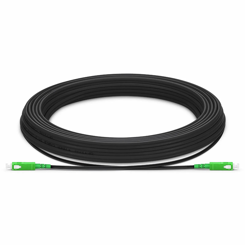 SFPS 15m (49ft) Industrial Armored Fiber Patch Cable, SC APC to SC APC, Simplex, 1 Fiber, Single Mode (OS2), TPU