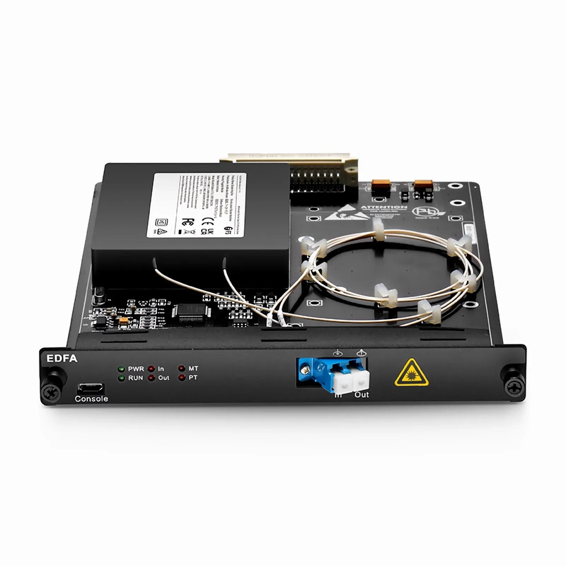 SFPS FMT17BA-EDFA, 17dB Gain C-band DWDM EDFA Booster Amplifier for FMT Managed Chassis, 17dBm Output