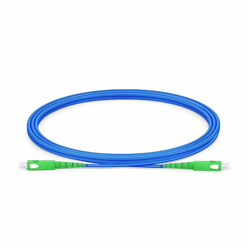SFPS 2m (7ft) Armored Fiber Patch Cable, 1 Fiber, SC APC Simplex to SC APC Simplex, Single Mode (OS2), Riser (OFCR), 3.0mm, Blue
