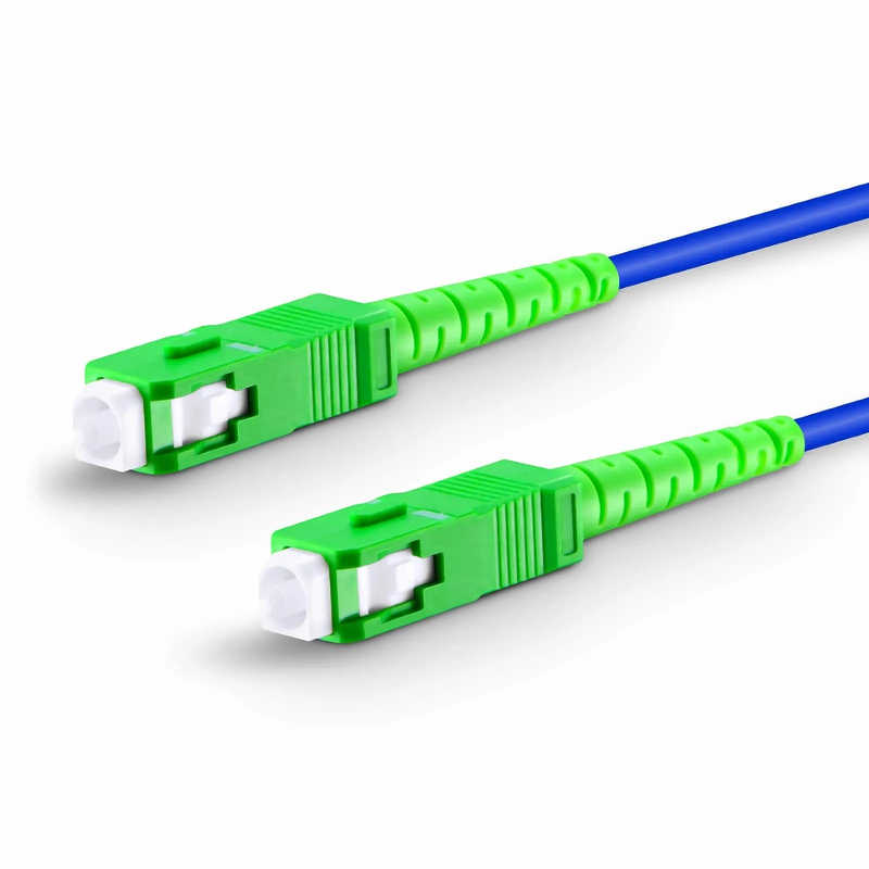 SFPS 2m (7ft) Armored Fiber Patch Cable, 1 Fiber, SC APC Simplex to SC APC Simplex, Single Mode (OS2), Riser (OFCR), 3.0mm, Blue