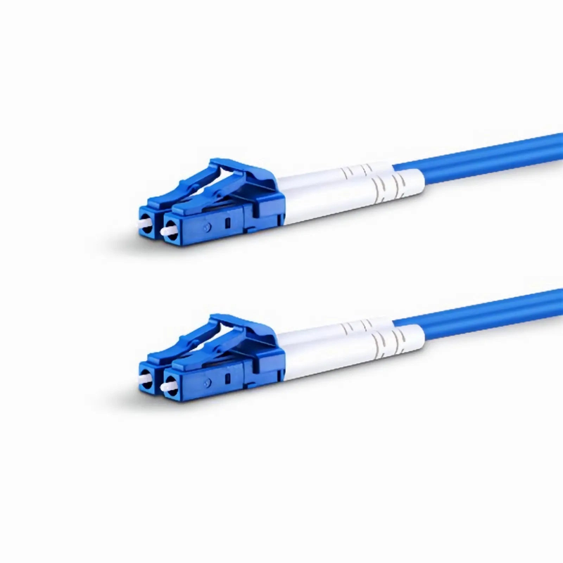 SFPS 3m (10ft) Armored Fiber Patch Cable, 2 Fibers, LC UPC Duplex to LC UPC Duplex, Single Mode (OS2), Riser (OFCR), 3.0mm, Blue
