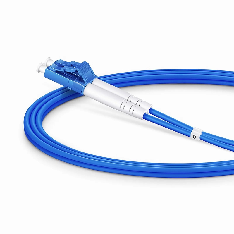 SFPS 1m (3ft) Armored Fiber Patch Cable, 2 Fibers, LC UPC Duplex to LC UPC Duplex, Single Mode (OS2), Riser (OFCR), 3.0mm, Blue