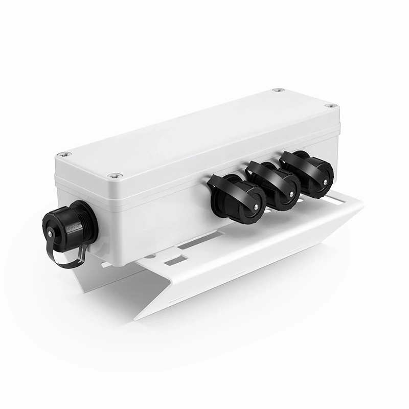 SFPS FTTA Waterproof MTP-12 to 6 x LC Duplex OS2 Fiber Optical Distribution Box with Pole Mounting Brackets
