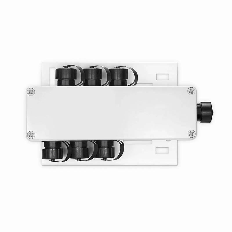 SFPS FTTA Waterproof MTP-12 to 6 x LC Duplex OS2 Fiber Optical Distribution Box with Pole Mounting Brackets