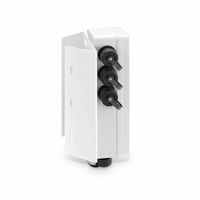 SFPS FTTA Waterproof MTP-12 to 6 x LC Duplex OS2 Fiber Optical Distribution Box with Pole Mounting Brackets