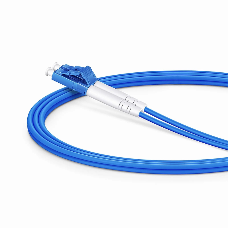SFPS 1m (3ft) Armored Fiber Patch Cable, 2 Fibers, LC UPC Duplex to SC APC Duplex, Single Mode (OS2), LSZH, 3.0mm, Blue