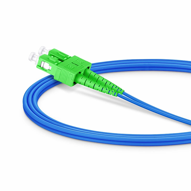 SFPS 1m (3ft) Armored Fiber Patch Cable, 2 Fibers, LC UPC Duplex to SC APC Duplex, Single Mode (OS2), LSZH, 3.0mm, Blue