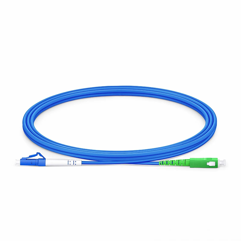 SFPS 2m (7ft) Armored Fiber Patch Cable, 1 Fiber, LC UPC Simplex to SC APC Simplex, Single Mode (OS2), Riser (OFCR), 3.0mm, Blue