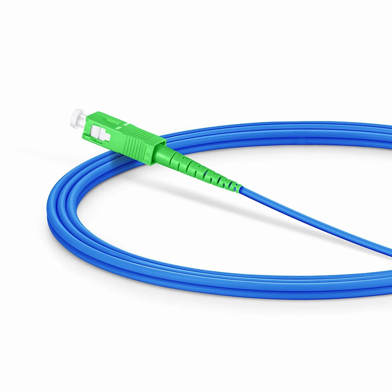 SFPS 2m (7ft) Armored Fiber Patch Cable, 1 Fiber, LC UPC Simplex to SC APC Simplex, Single Mode (OS2), Riser (OFCR), 3.0mm, Blue