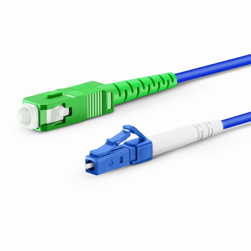 SFPS 2m (7ft) Armored Fiber Patch Cable, 1 Fiber, LC UPC Simplex to SC APC Simplex, Single Mode (OS2), Riser (OFCR), 3.0mm, Blue
