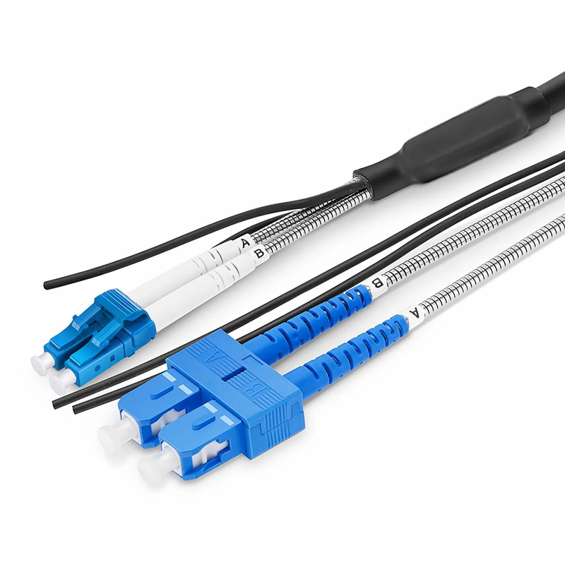 SFPS 20m (66ft) LC UPC to SC UPC Duplex OS2 Single Mode 7.0mm LSZH FTTA Outdoor Fiber Patch Cable for Base Station