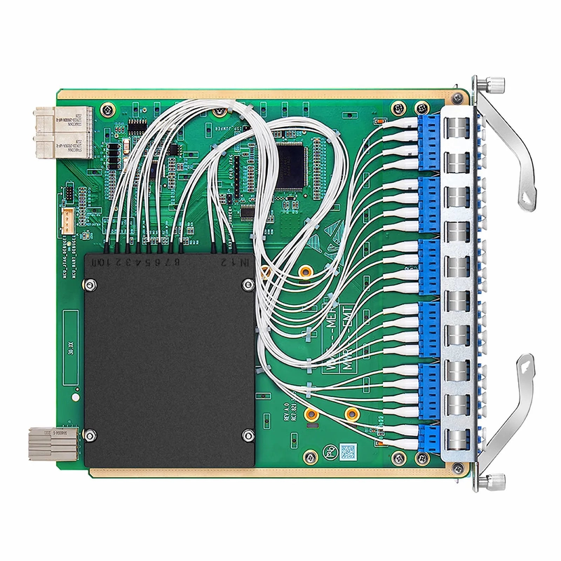 SFPS Customized 8 Channels Active DWDM Mux Demux, 100GHz, with Monitor Port and Cascade Port, LC/UPC, Dual Fiber, MS8100 Plug-in Module