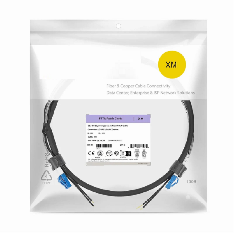 SFPS 5m (16ft) LC UPC to LC UPC Duplex OS2 Single Mode 7.0mm LSZH FTTA Outdoor Fiber Patch Cable for Base Station