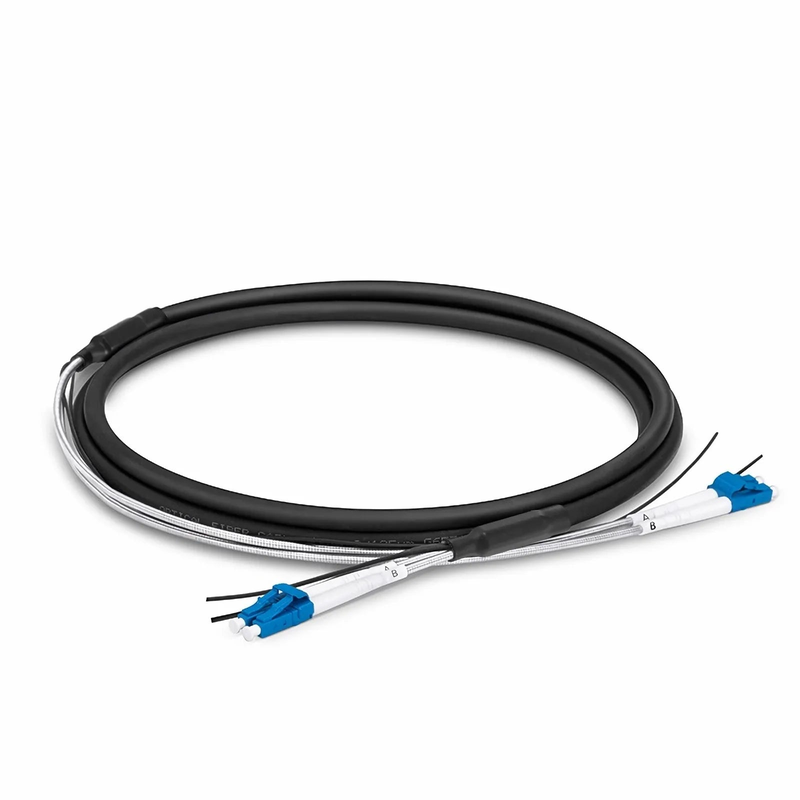 SFPS 50m (164ft) LC UPC to LC UPC Duplex OS2 Single Mode 7.0mm LSZH FTTA Outdoor Fiber Patch Cable for Base Station