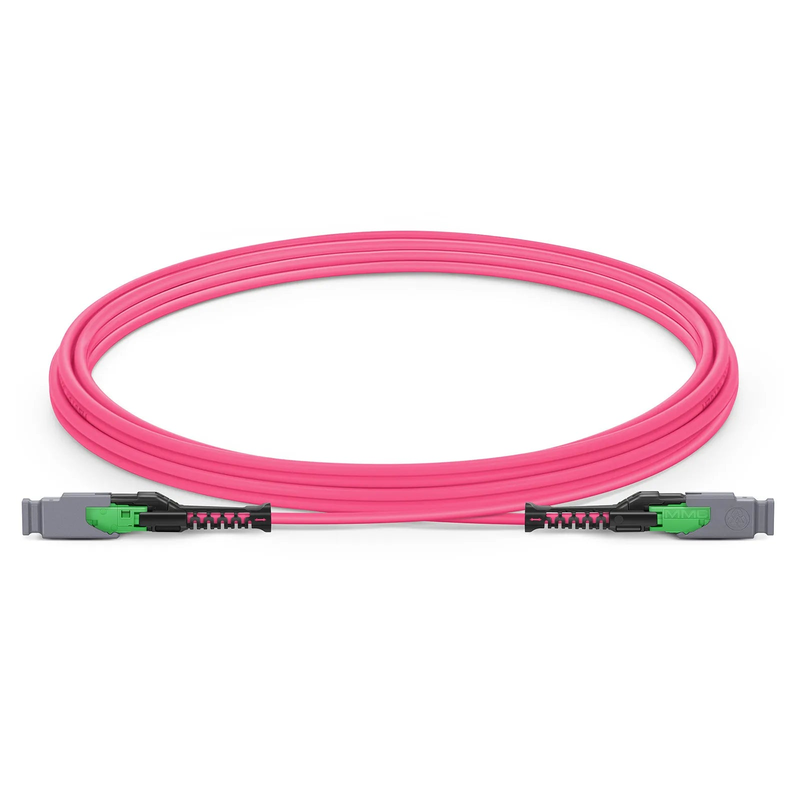 SFPS 3m (10ft) MMC Jumper, MMC-16 APC (Female) to MMC-16 APC (Female), 16 Fibers, Multimode (OM4), Plenum (OFNP), 0.35dB Max, Jumper Polarity, Magenta