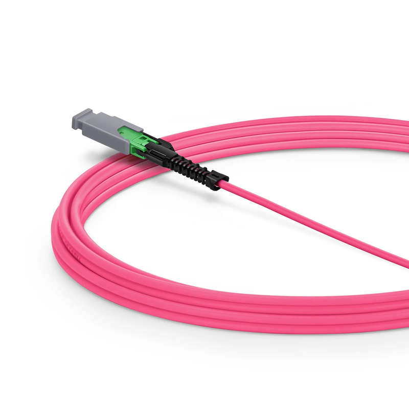 SFPS 3m (10ft) MMC Jumper, MMC-16 APC (Female) to MMC-16 APC (Female), 16 Fibers, Multimode (OM4), Plenum (OFNP), 0.35dB Max, Jumper Polarity, Magenta