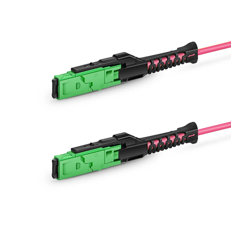 SFPS 3m (10ft) MMC Jumper, MMC-16 APC (Female) to MMC-16 APC (Female), 16 Fibers, Multimode (OM4), Plenum (OFNP), 0.35dB Max, Jumper Polarity, Magenta