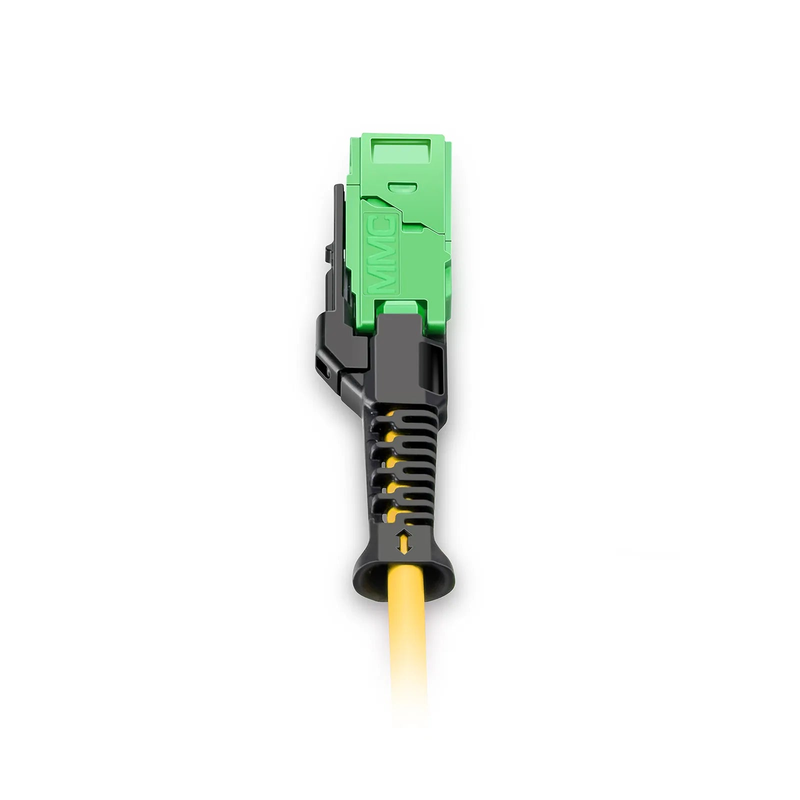 SFPS 1m (3ft) MMC Harness, MMC-16 APC (Female) to 8 x LC UPC Duplex, 16 Fibers, Single Mode (OS2), Plenum (OFNP), 0.35dB Max, Jumper Polarity, Yellow
