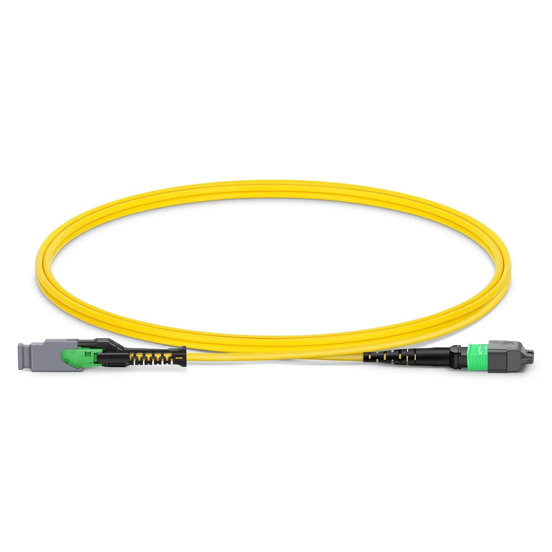 SFPS 1m (3ft) MMC Jumper, MMC-16 APC (Female) to MTP®-16 APC (Female), 16 Fibers, Single Mode (OS2), Plenum (OFNP), 0.35dB Max, Jumper Polarity, Yellow