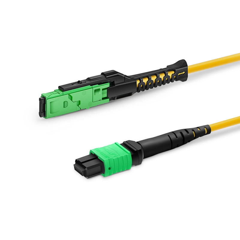 SFPS 1m (3ft) MMC Jumper, MMC-16 APC (Female) to MTP®-16 APC (Female), 16 Fibers, Single Mode (OS2), Plenum (OFNP), 0.35dB Max, Jumper Polarity, Yellow